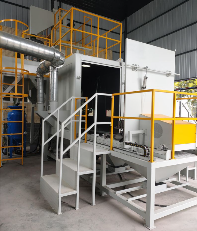 白山全自动喷砂机 实现无人化高效生产