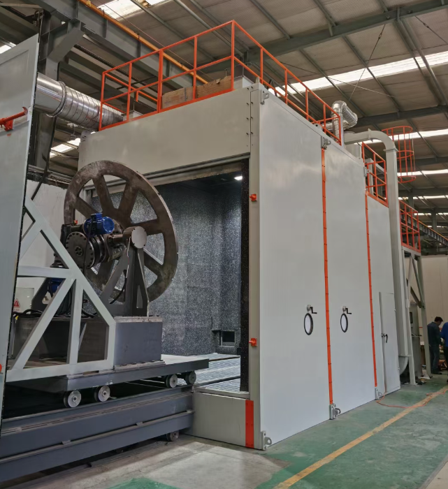 白山封闭式喷砂房，环保与处理效果双保障