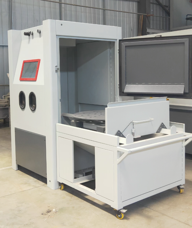 白山箱式喷砂机 适合小工件批量处理