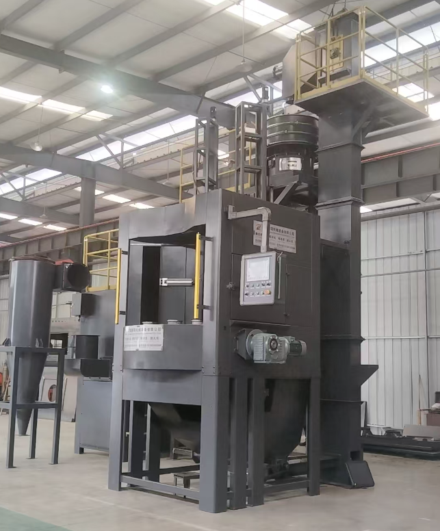 白山转盘式喷砂机 提升圆形工件处理效率