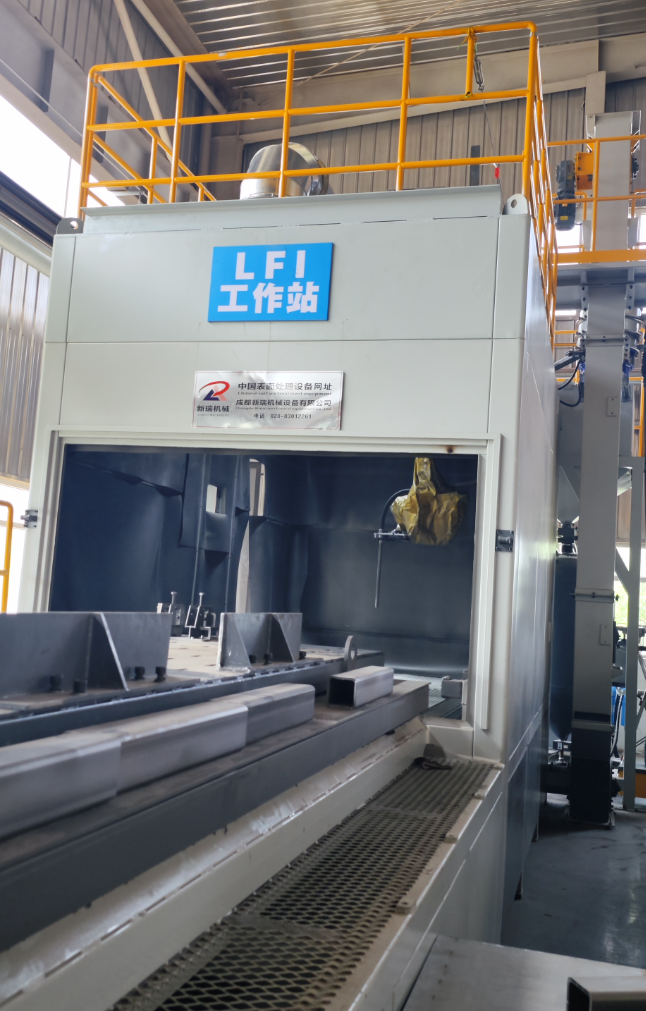 白山无尘环保自动喷砂机，车间更安全更规范