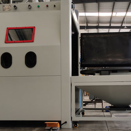 白山无尘喷砂机半自动模具喷砂机